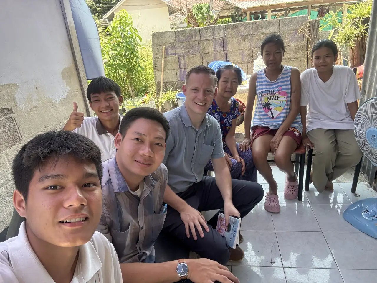 Our young people together in fellowship
