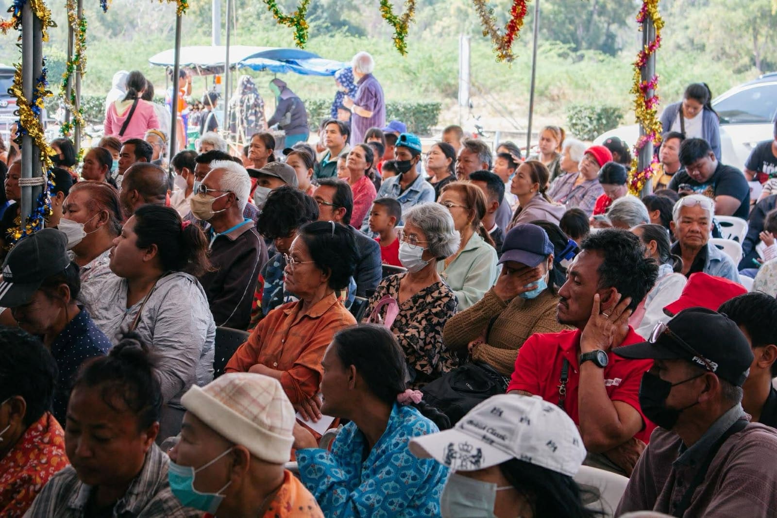 A community gathering at International Baptist Church
