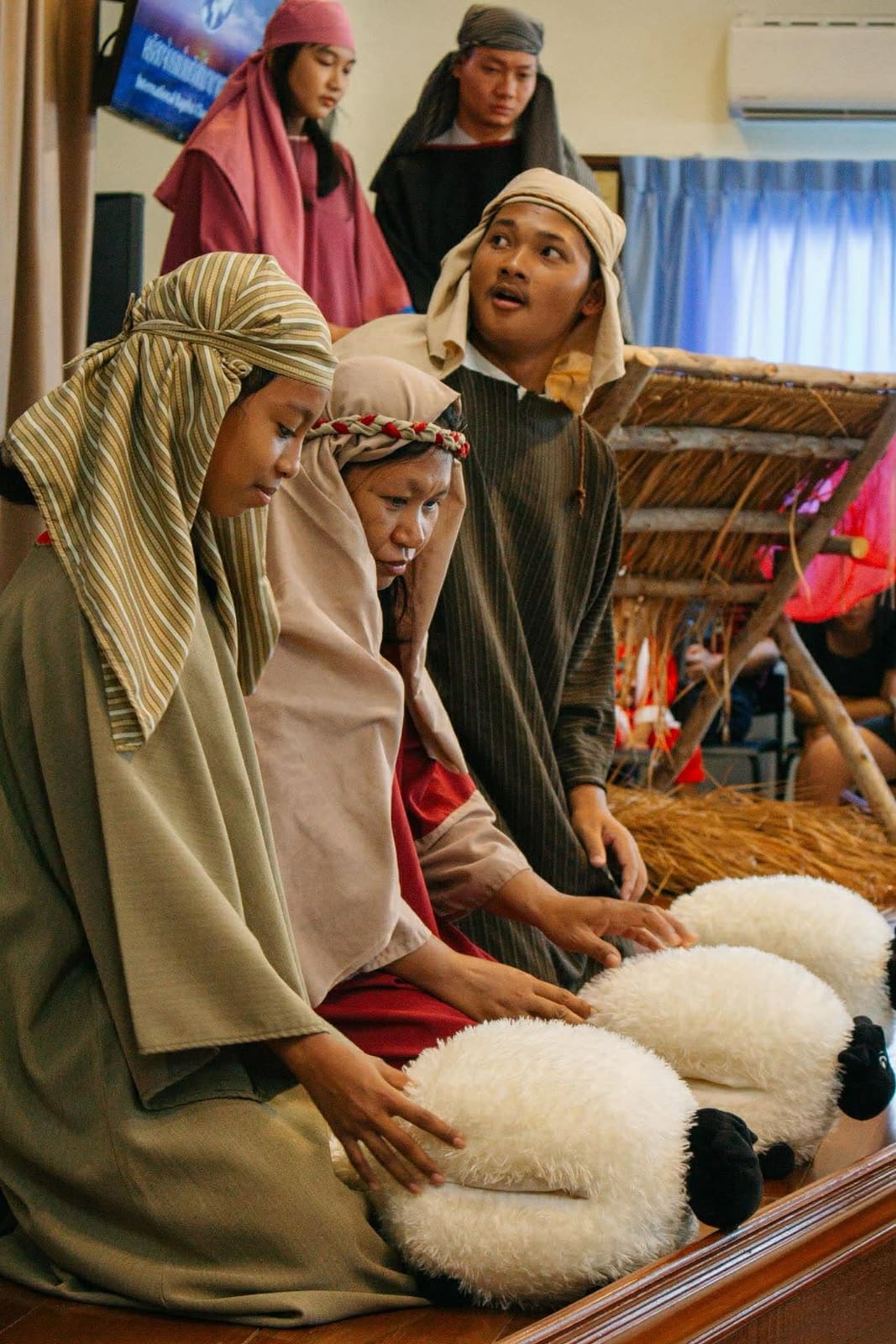 Youth performing the Christmas nativity
